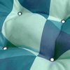 Duck Covers Indoor/Outdoor Bench Cushion, 48 x 18 x 5", Blue Lagoon Geo DCBLBN48185
